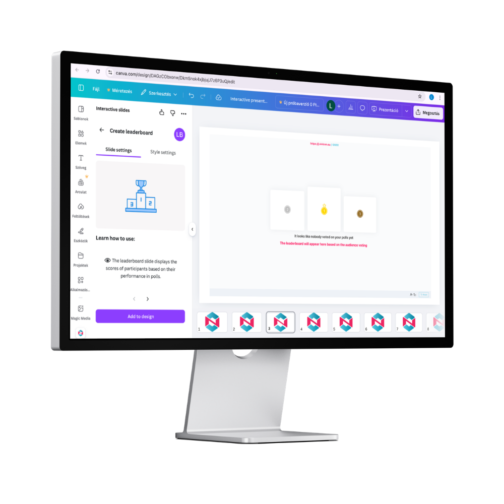 Vivicon weboldal mockupok