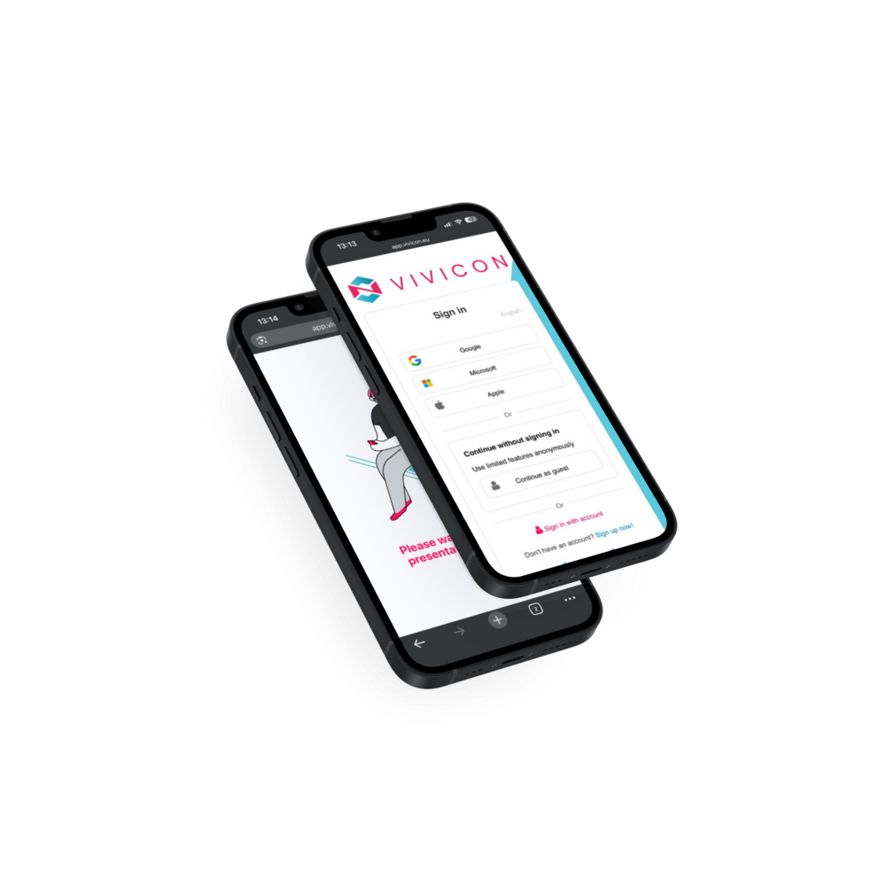 Vivicon weboldal mockupok